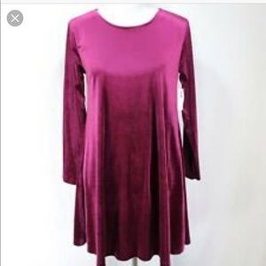 Velvet swing dress